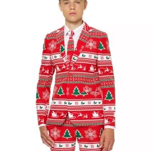 New w Tag: Opposuits Winter Wonderland Blazer and Tie.